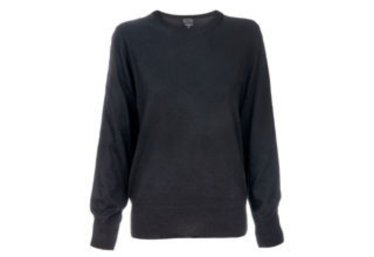 VIOLET PULLOVER I EKSTRA FIN MERINOULL OG CASHMERE – Svart