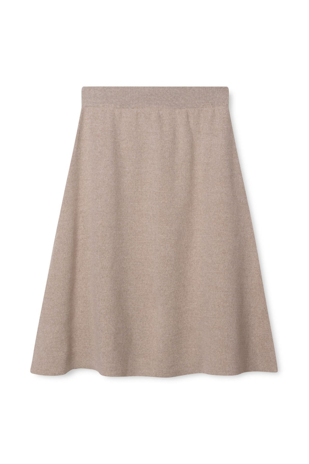 KIRSTEN SKJØRT I MERINOULL – Beige