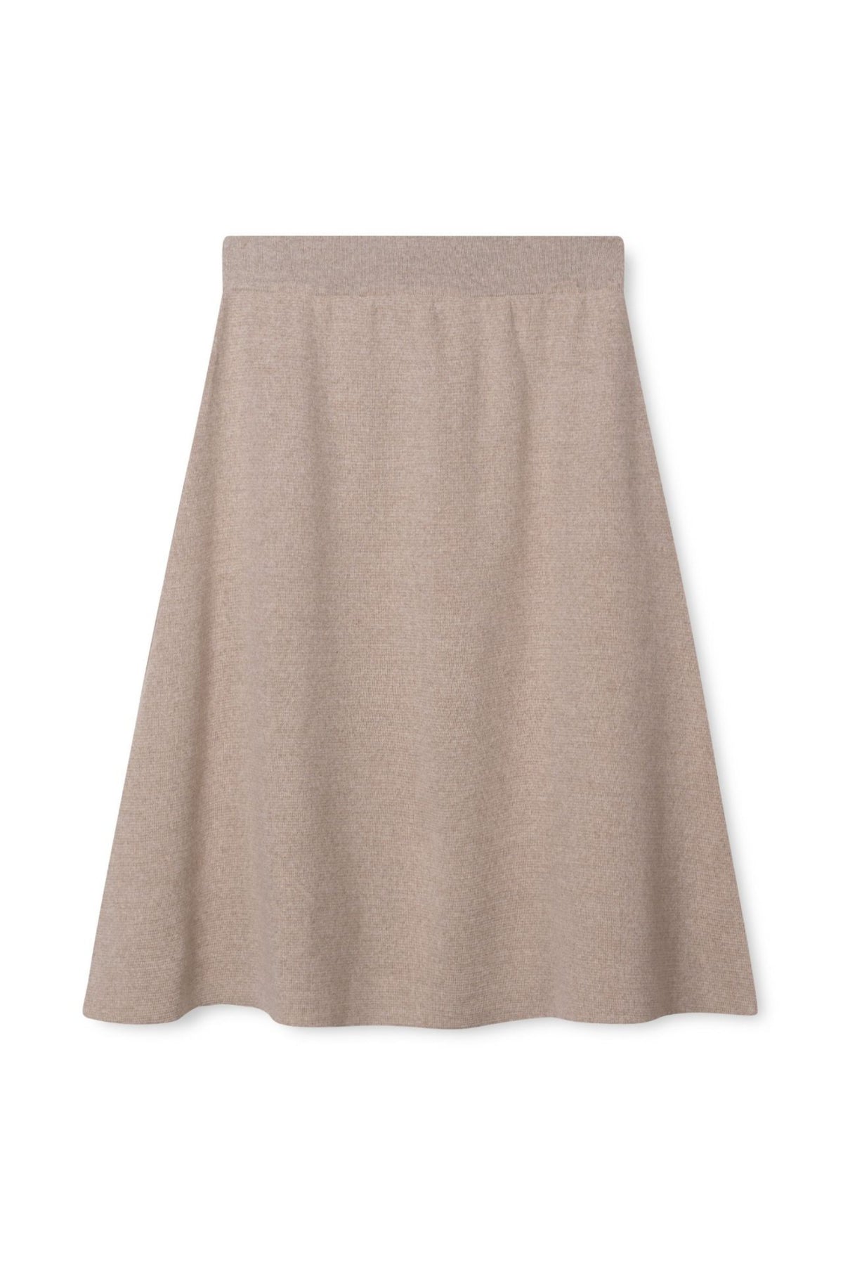 KIRSTEN SKJØRT I MERINOULL – Beige