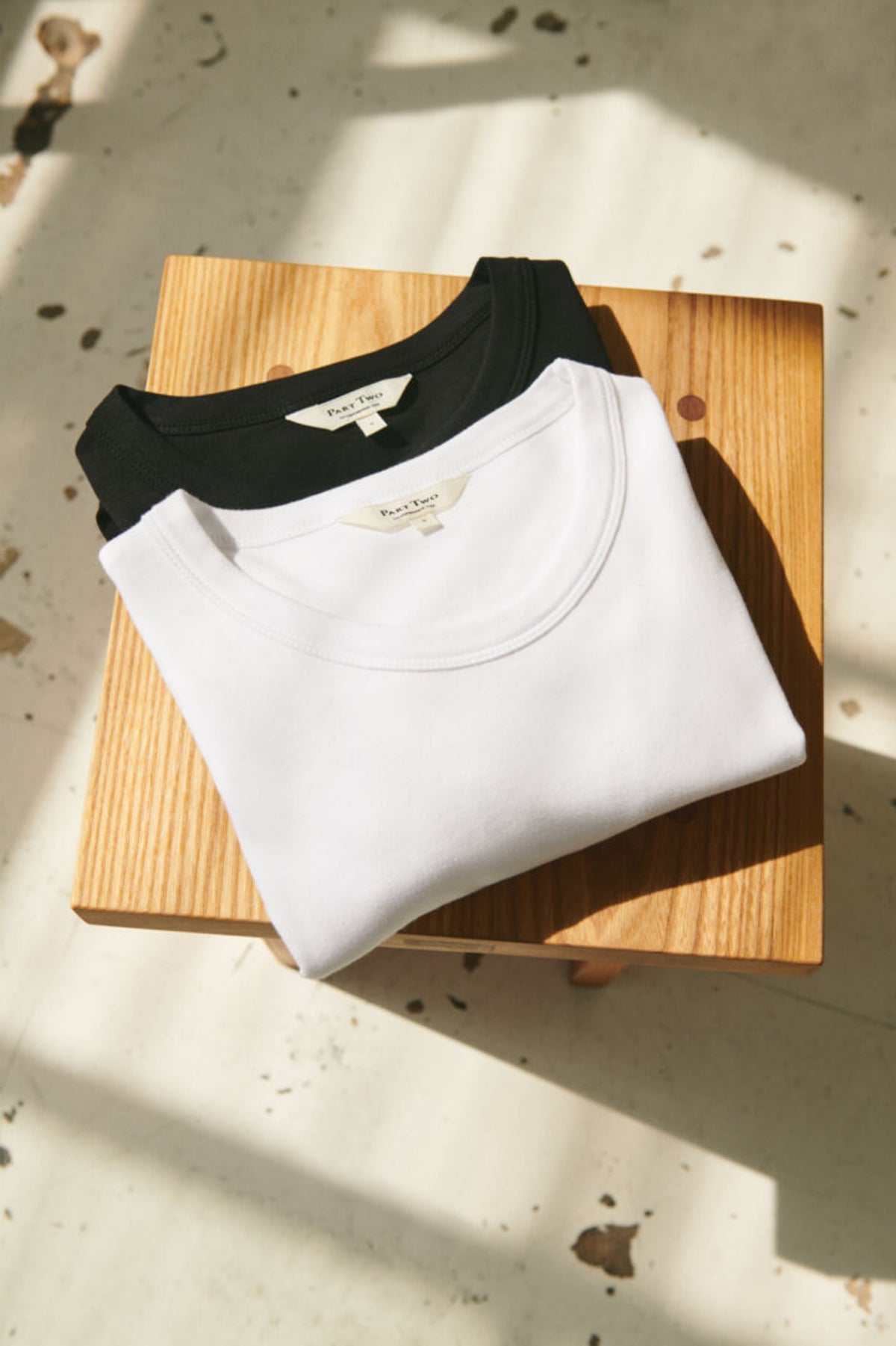 PART TWO RATANA T SHIRT RUND HALSSV – Svart