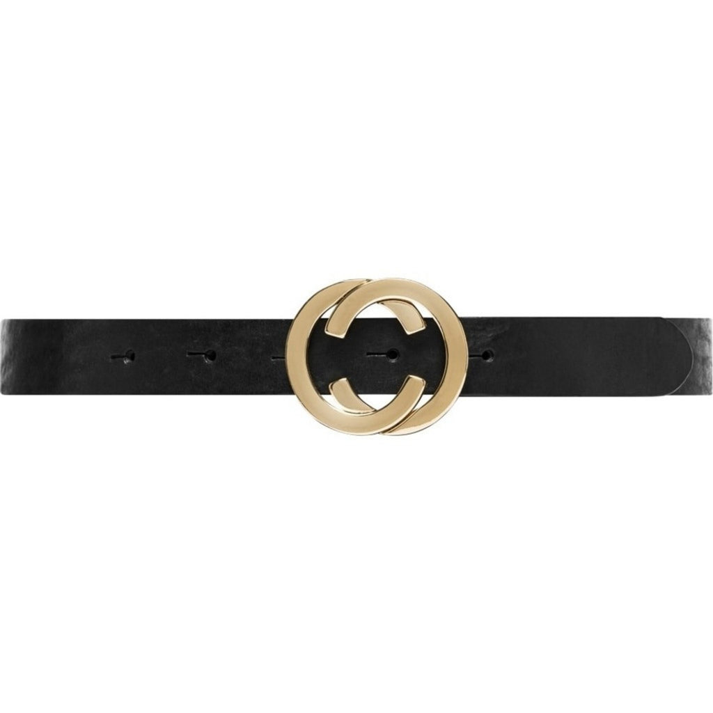 JEANS BELT MED RUND SPENNE – Beige