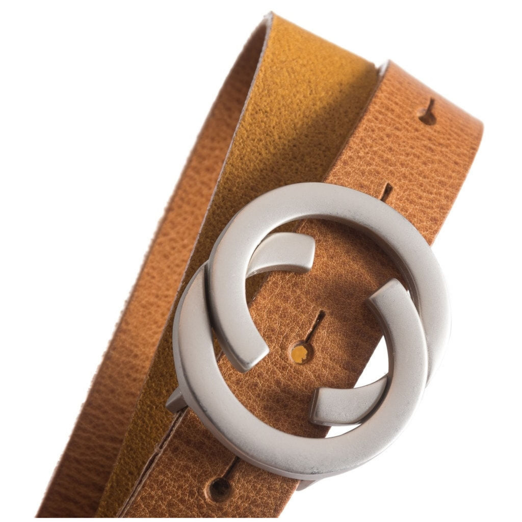 JEANS BELT MED RUND SPENNE – Svart