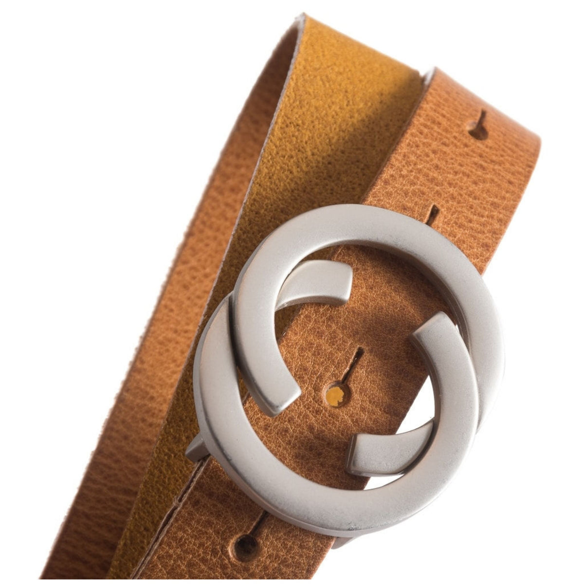 JEANS BELT MED RUND SPENNE – Svart