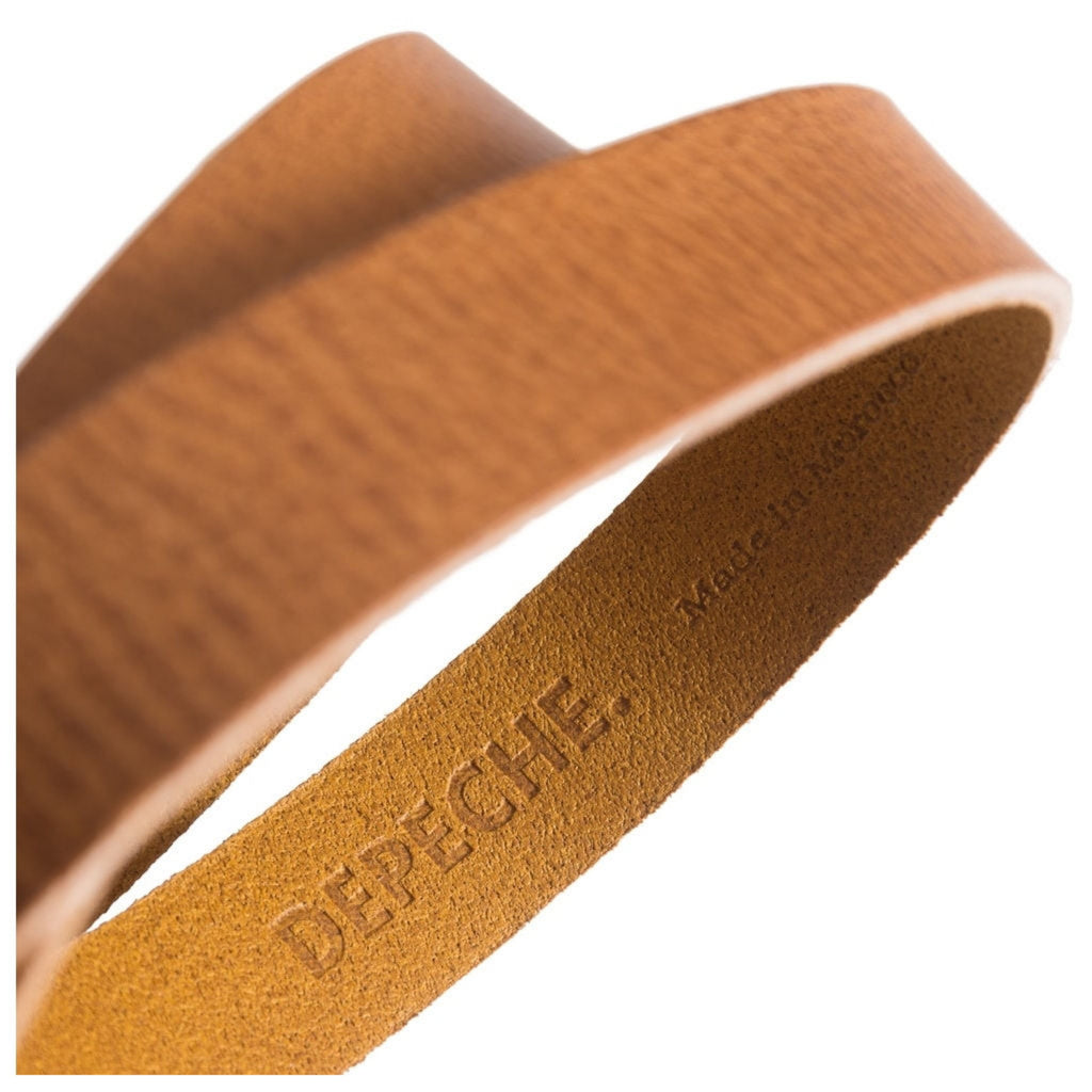 JEANS BELT MED RUND SPENNE – Svart