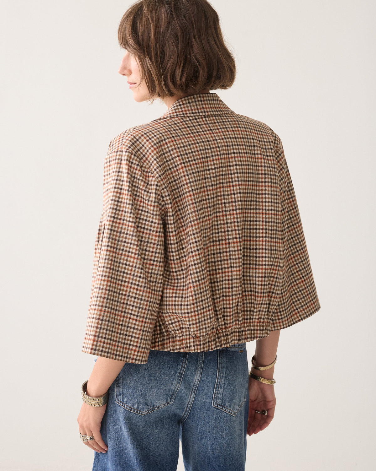 Blazer check short