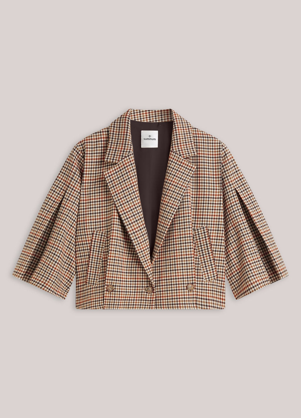 Blazer check short