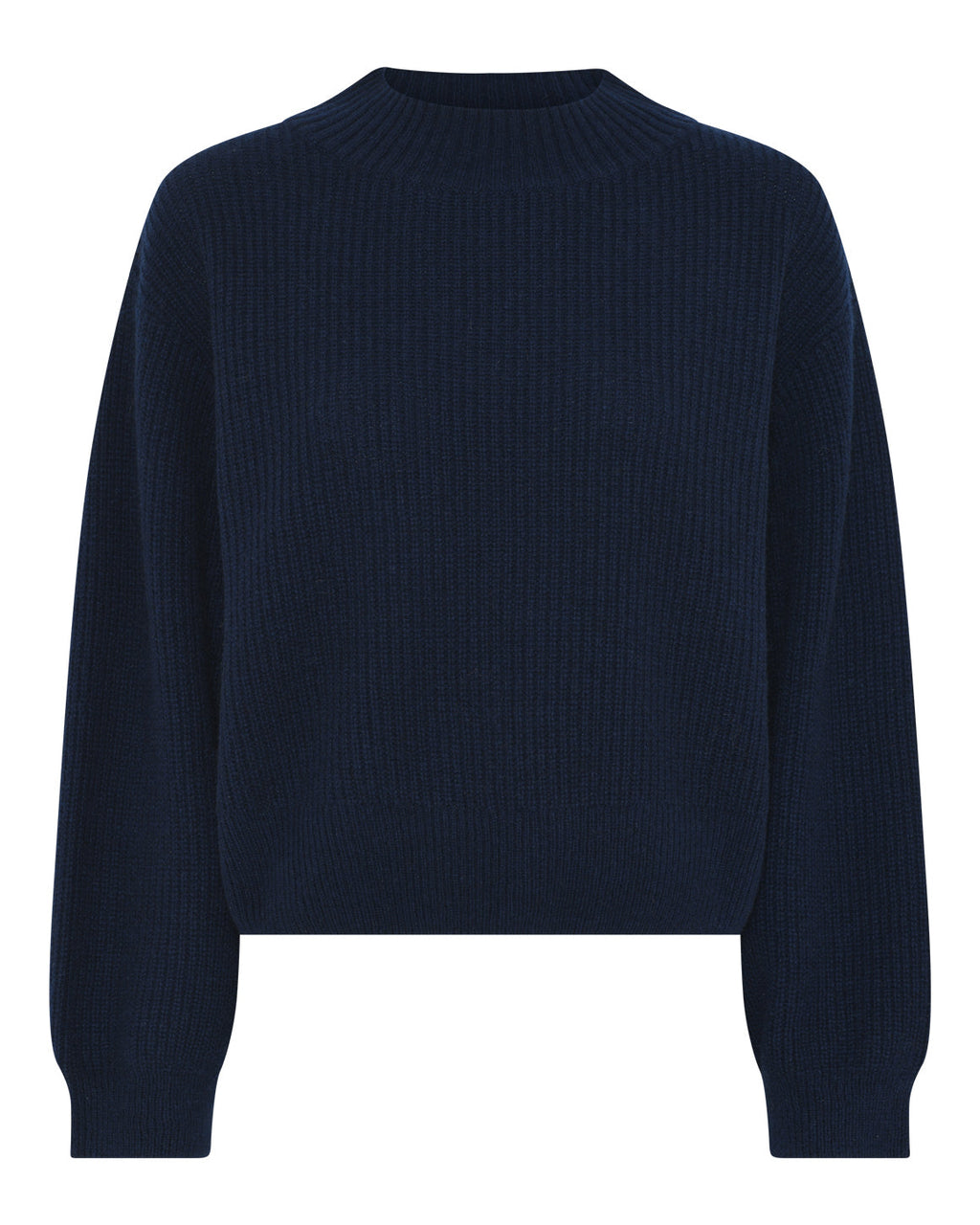 Sisse Knit Ullgenser med jakdun – LR1656 - Navy Melange - Extra 1.jpg