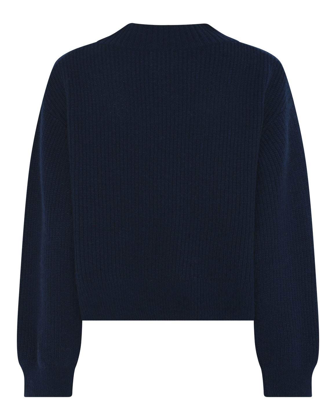 Sisse Knit Ullgenser med jakdun – LR1656 - Navy Melange - Extra 2.jpg