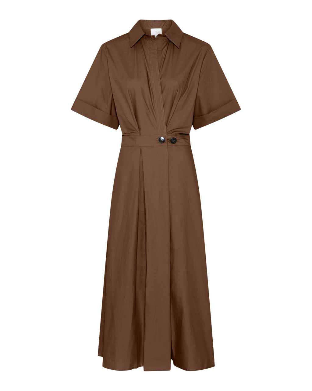 Pia Dress med kort arm – LR1776 - Dark Brown - Extra 2.jpg