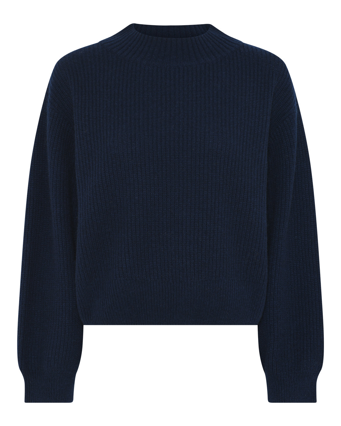 Sisse Knit Ullgenser med jakdun – LR1656 - Navy Melange - Extra 1.jpg