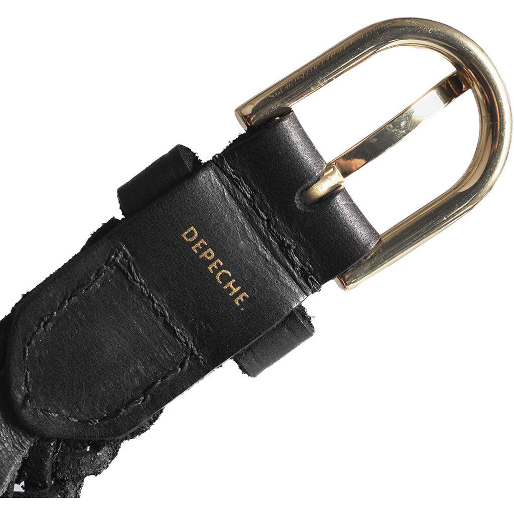 Skinbelte flettet smalt skinn – Braided_belt-Belts-16350-099_Black_Nero_-2.jpg