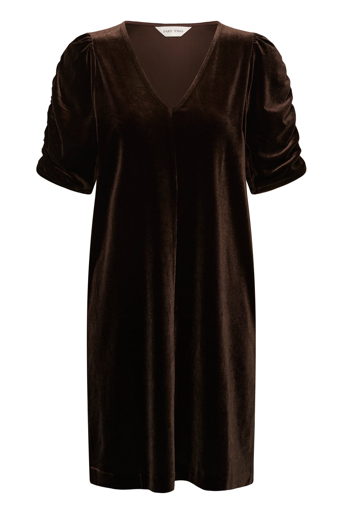 Part Two Didem Dress – brun kjole over kne, produktbilde forfra