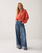 Top V-neck blouse