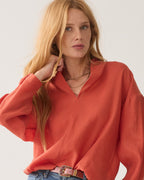 Top V-neck blouse