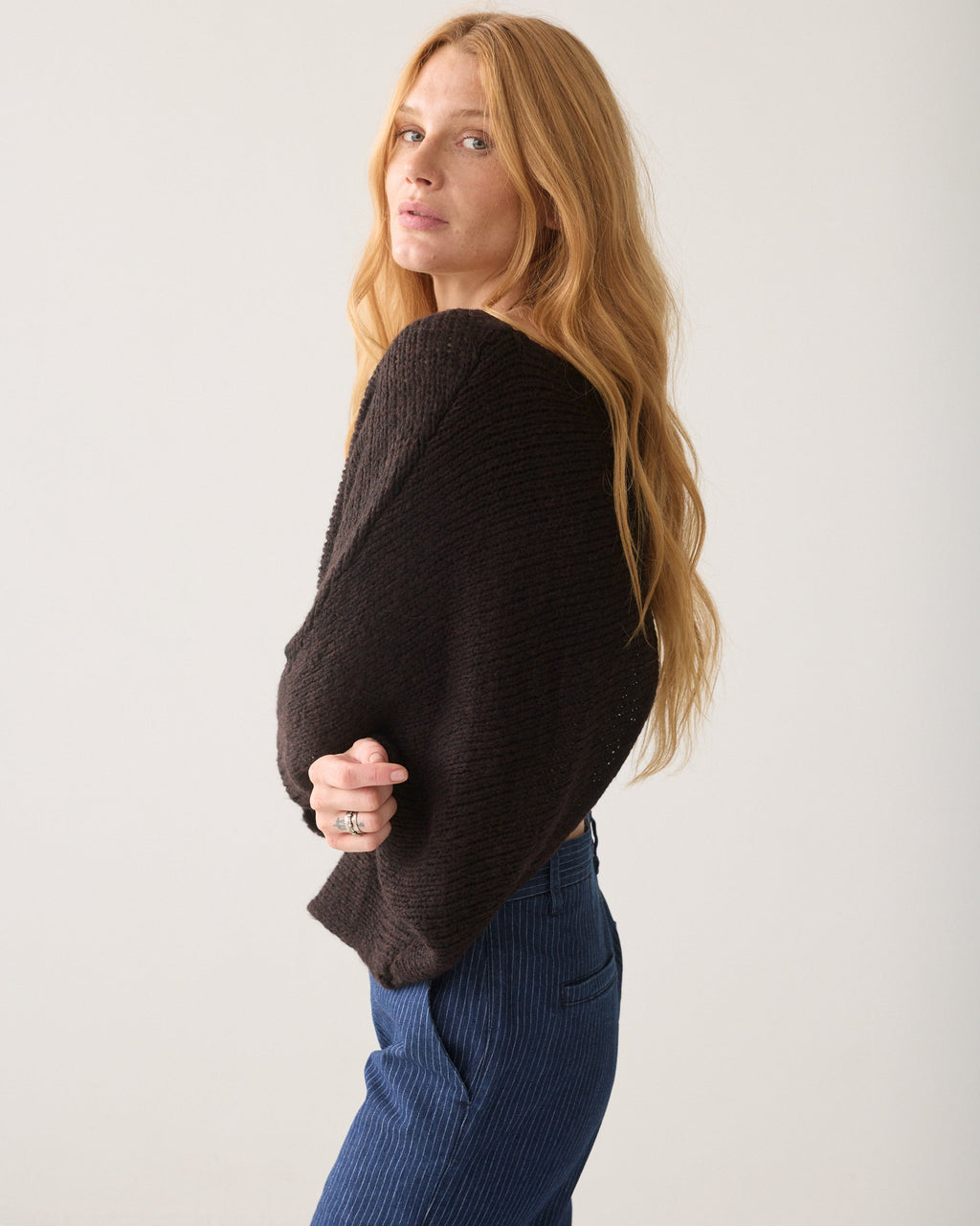 Wrap Sweater supert soft knit